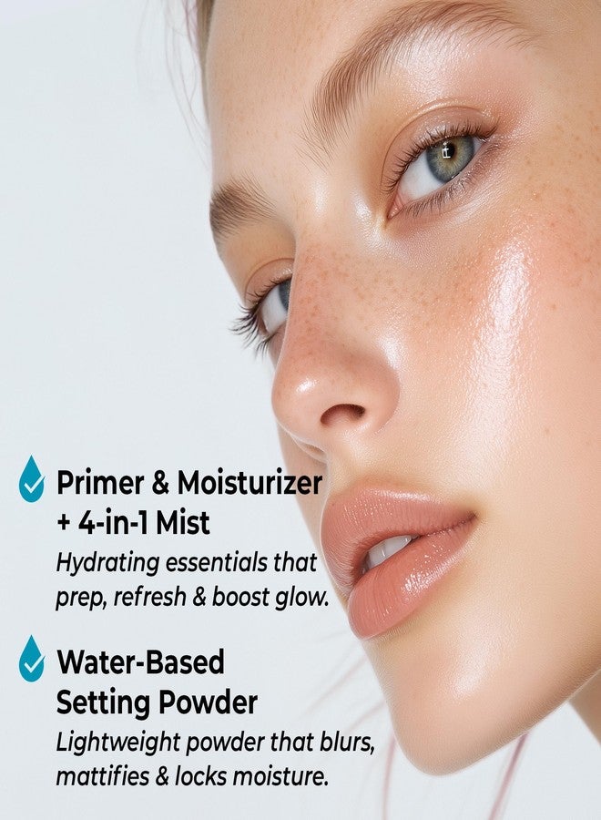 أبسولوت نيويورك مجموعة أبسولوت نيويورك هايدرا جلو؛ مرطب وبرايمر، بخاخ 4 في 1، بودرة تثبيت مائية (MFHG04 بودرة تثبيت الموز) - Image 2